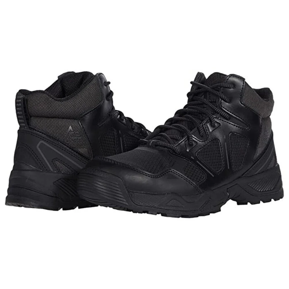 Ace Defender Mid 63206-S11 Unisex US M11/W12.5 Black Soft Toe Work Boots ZPO3314